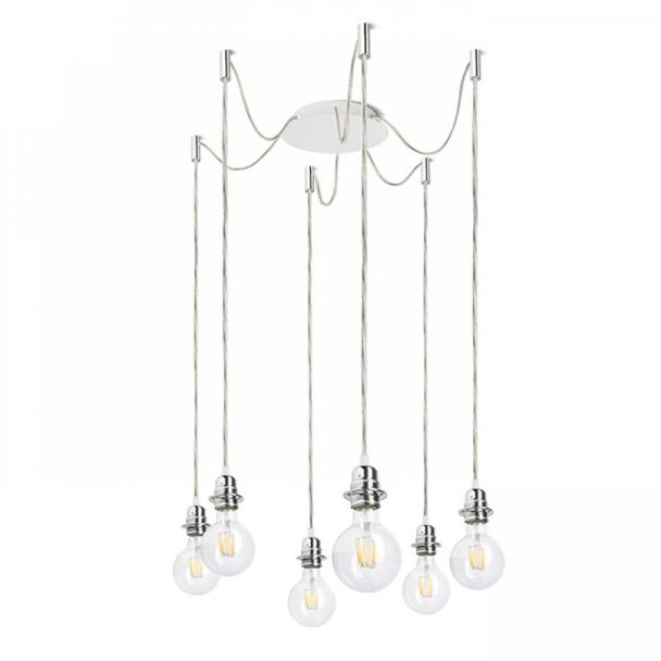 RENDL R11783 KOMBIX 6 wisząca sada BP+TK+CHO 230V E27 6x28W