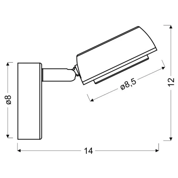 CANDELLUX 91-66534 MILD LAMPA KINKIET 1X6W LED SZARY 3000K