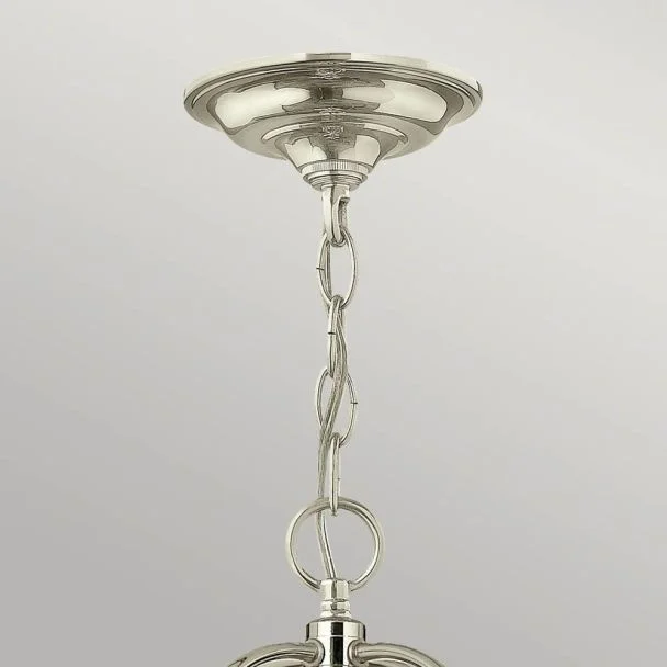 ELSTEAD Gentry HK-GENTRY-P-L-PN 6 Light Large Pendant - Polished Nickel