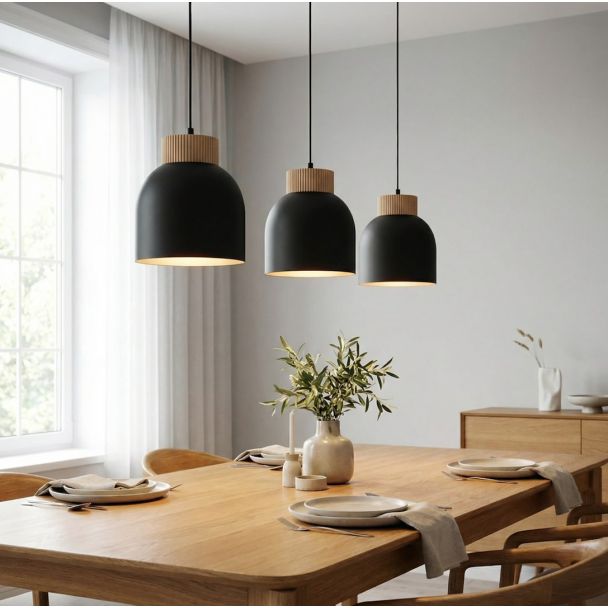 EMIBIG 1629/3 VIGO 3 BLACK LAMPA WISZĄCA