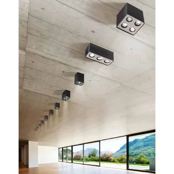 AZZARDO FH31431S-BK-CH / AZ0736 Nino 1 (black/chrome) Lampa sufitowa