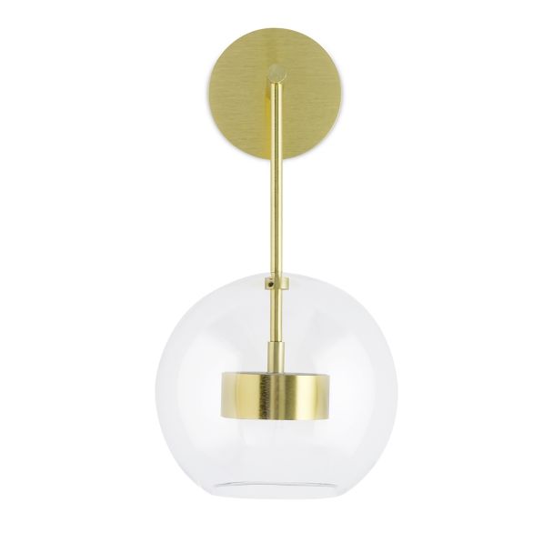 King Home XCW9148-1 Kinkiet CAPRI WALL złoty - 60 LED, aluminium, szkło