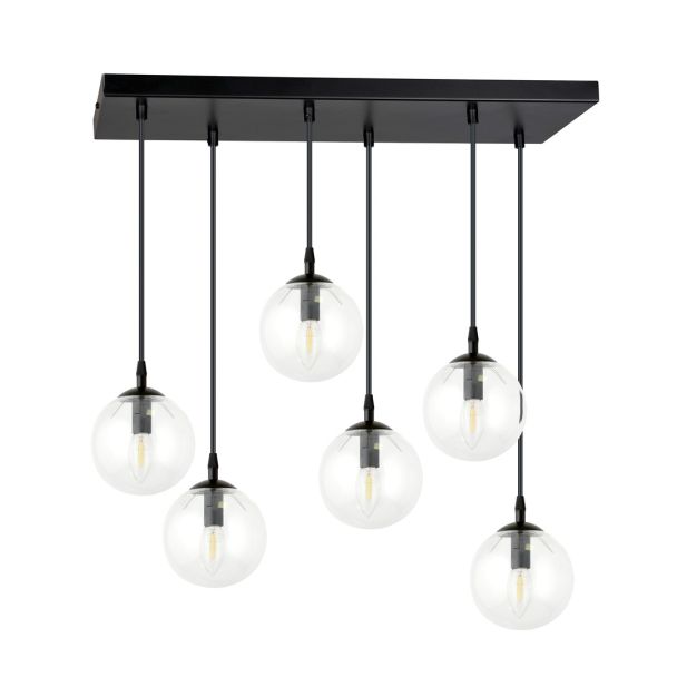 EMIBIG 711/6 LAMPA WISZĄCA COSMO 6 BL TRANSPARENT