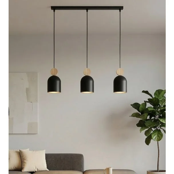 EMIBIG 1692/3 MESI 3 BLACK LAMPA WISZĄCA