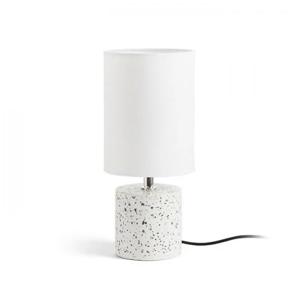 RENDL R13294 CAMINO stołowa z abażurem biała decor teraco 230V E27 28W