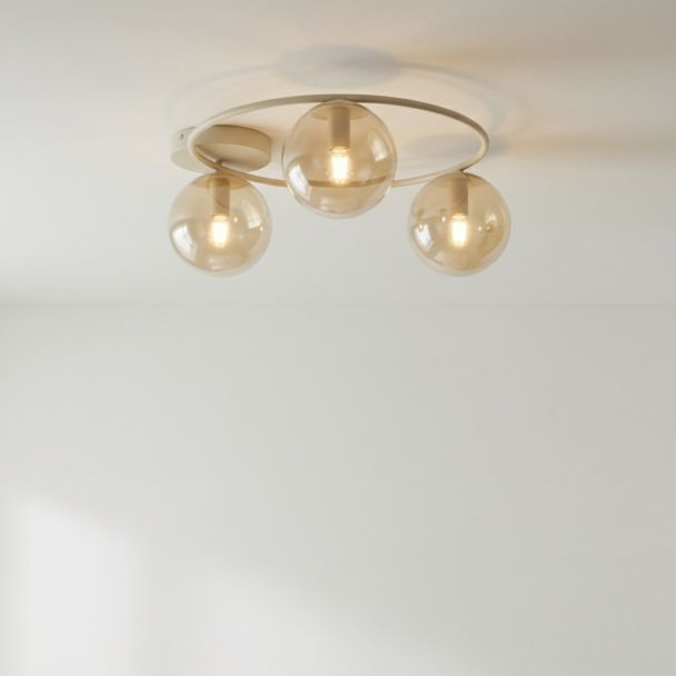 EMIBIG 1634/3 SOPRA 3 MOKKA AMBER LAMPA SUFITOWA