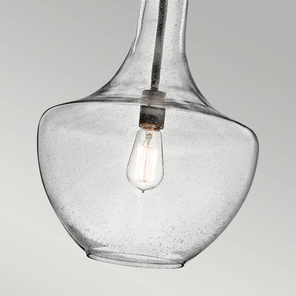 ELSTEAD Everly KL-EVERLY-P-M-OZ 1 Light Medium Pendant - Olde Bronze