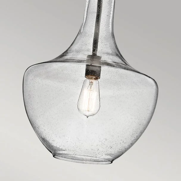 ELSTEAD Everly KL-EVERLY-P-M-OZ 1 Light Medium Pendant - Olde Bronze