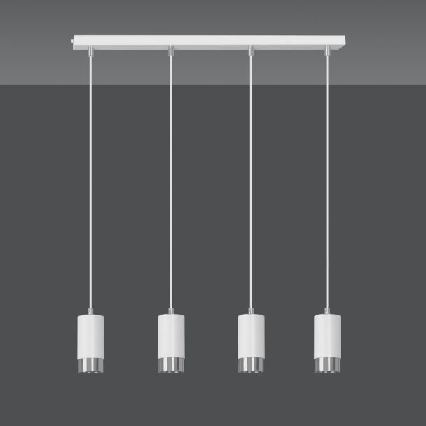EMIBIG 814/4 LAMPA WISZĄCA FUMIKO 4 WH/CHROME