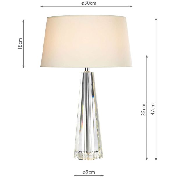 DAR CYP4208 CYPRUS T/L TAPERED CRYSTAL CW CYP1233 SH