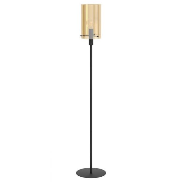 EGLO 39542 LAMPA POLVERARA OPRAWA PODŁOGOWA STL/1 E27 SCHWARZ/AMBER POLVERARA