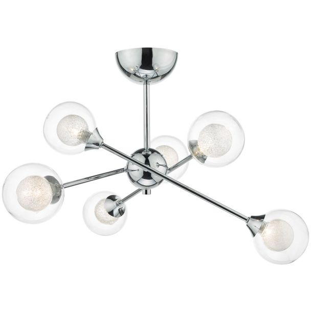 DAR ZEK0650 ZEKE 6LT SEMI FLUSH POL CHR