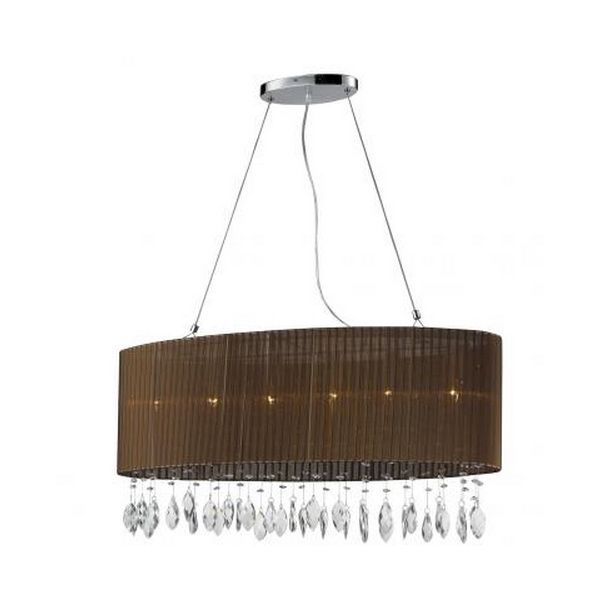 AZZARDO AZ1839 SIDNEY OVAL BROWN DECORATIVE PENDANT BROWN