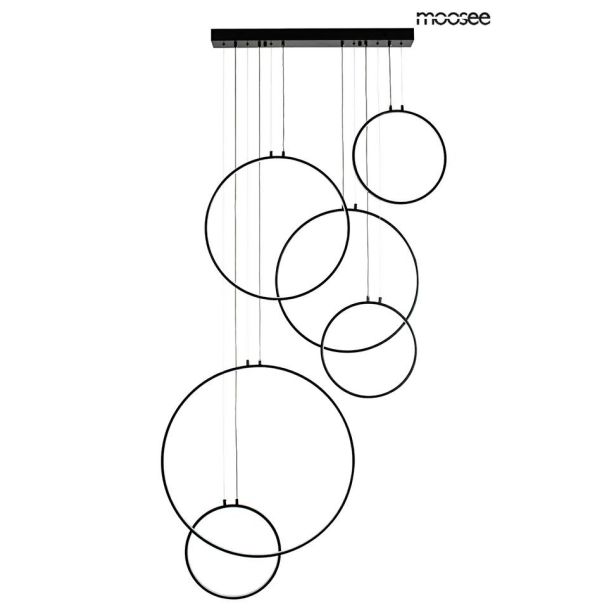 MOOSEE MSE010100371 MOOSEE lampa wisząca CIRCULO SIX czarna
