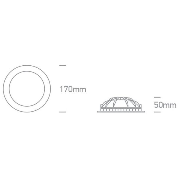 ONE LIGHT 10116FD/W/C Nata 2 biały downlight LED 4000K 16W dark light