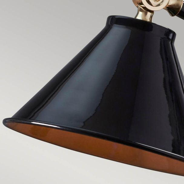 ELSTEAD Provence Element PV-ELEMENT-BPB 1 Light Mini Table Lamp - Black/Polished Brass