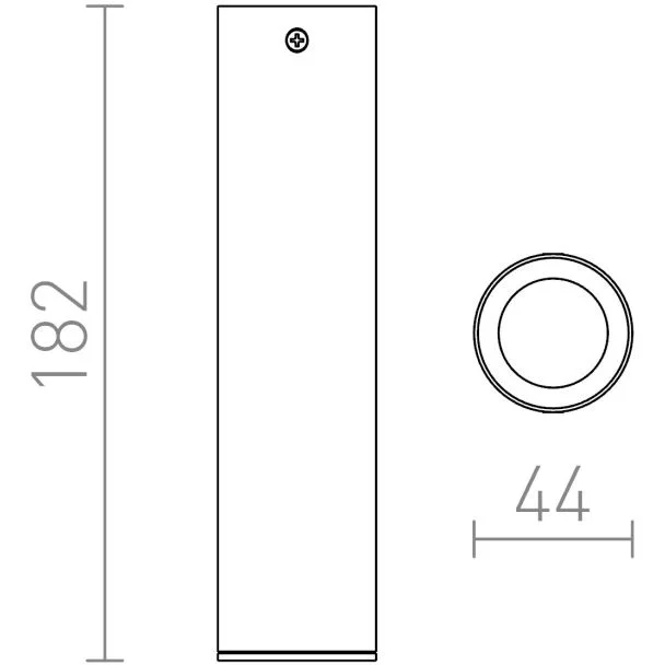 RENDL R12451 RIGA 18 sufitowa czarna 230V LED 4.5W 38° 3000K
