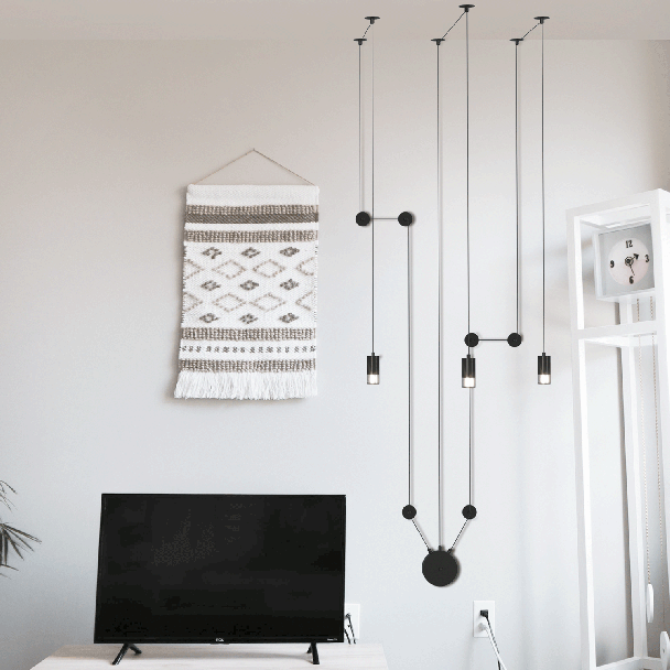 Step into Design XT012-3W Lampa ścienna LINEA-3 WALL czarna