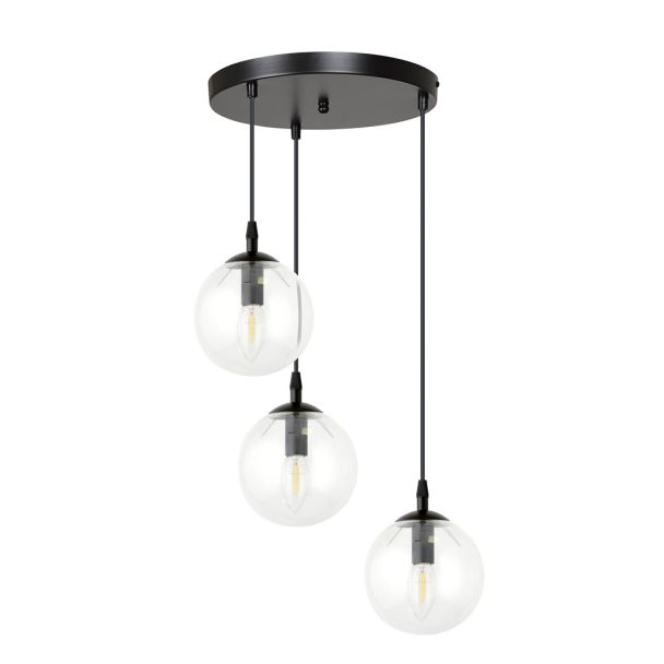 EMIBIG 711/3PREM LAMPA WISZĄCA COSMO 3 BL PREMIUM TRANSPARENT