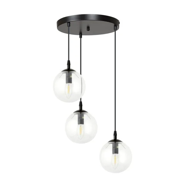 EMIBIG 711/3PREM LAMPA WISZĄCA COSMO 3 BL PREMIUM TRANSPARENT