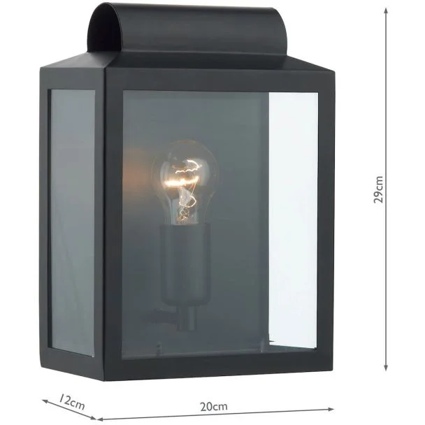 DAR NOT2122 NOTARY RECTANGLE WB BLACK IP44