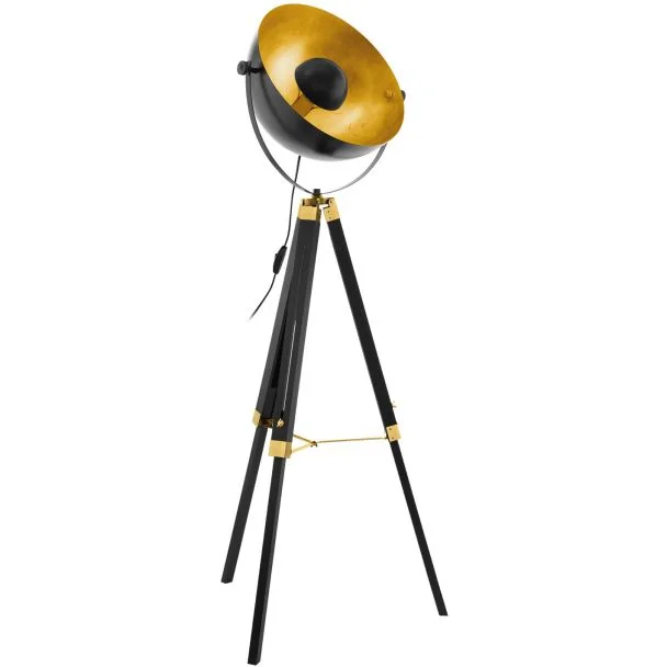 EGLO 49618 STL/1 SCHWARZ/MS/GOLD COVALEDA