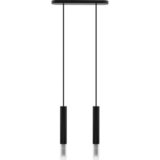 HELLUX 8620219 Lampa wisząca Madera2 klosz 2 pł czarny