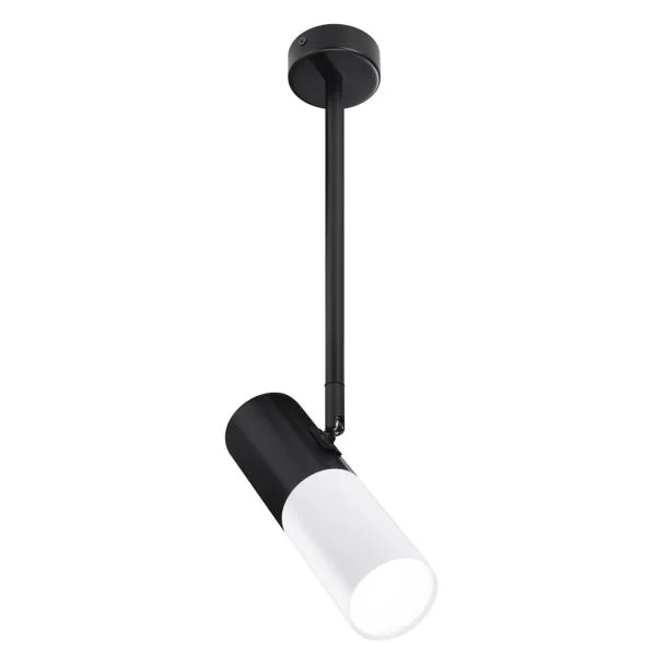 CANDELLUX 31-78353 TUBA LAMPA WISZĄCA/SZTYCA 1X15W GU10 6,8/19,5 BIAŁY+CZARNY