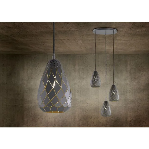 TRIO ONYX 301300142 LAMPA WISZĄCA - NOWOCZESNA