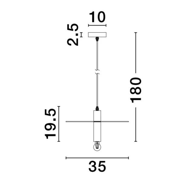 LUCES EXCLUSIVAS LE43705 BAJIO lampa wisząca