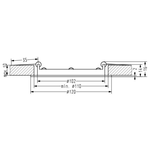 CANDELLUX 2245584 SP-01 WH 3W LED 230Voczko sufitowe  lampa sufitowa PANEL LED STAŁA OKRĄGŁA ŚR. 120