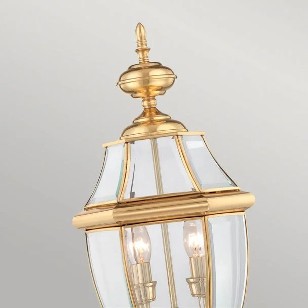 ELSTEAD Newbury QZ-NEWBURY3-L-PB 2 Light Pedestal