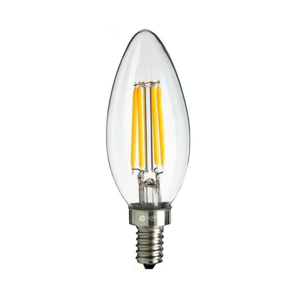 MILAGRO EKZF990 Żarówka Filamentowa LED 4W Świeczka E14 2700K