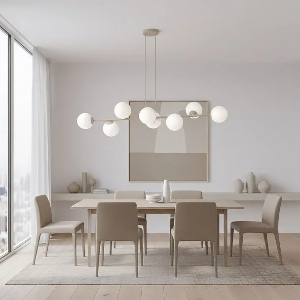 EMIBIG 1640/8 MAGNUS 8 MOKKA OPAL LAMPA WISZĄCA