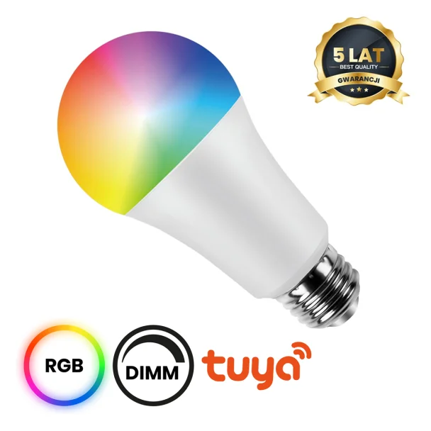 MILAGRO EKSM6666 Żarówka LED Wi-FI A70 11W E27 Smart Tuya RGB+CCT+DIM