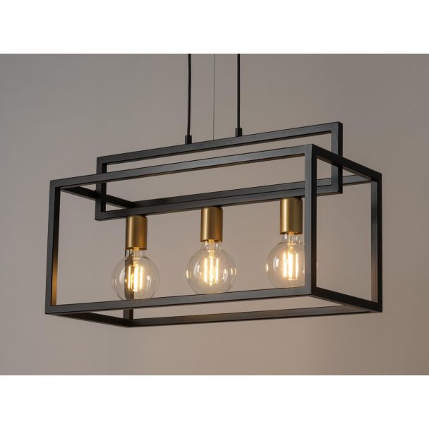 SIGMA 32441 VIGO 3 czarny złoty lampa wisząca
