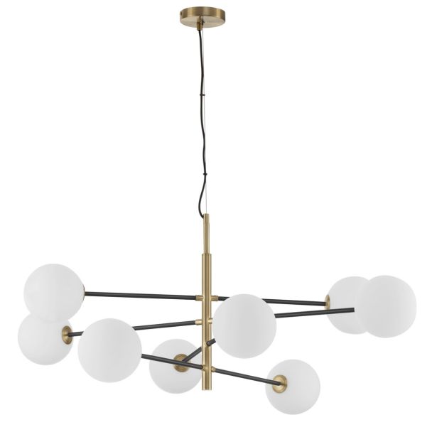 Luces Exclusivas PLATO LE41768 LAMPA WISZĄCA biały,czarny,złoty