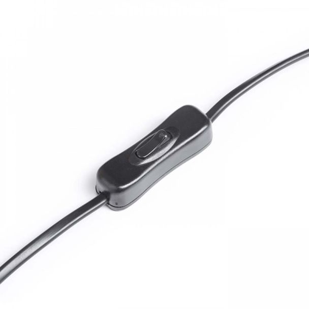 RENDL R12484 ESPLANADE stołowa czarna/biała chrom 230V E27 42W