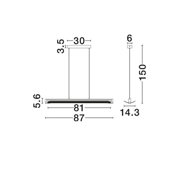 LUCES EXCLUSIVAS LE45735 ALBERI LAMPA WISZĄCA