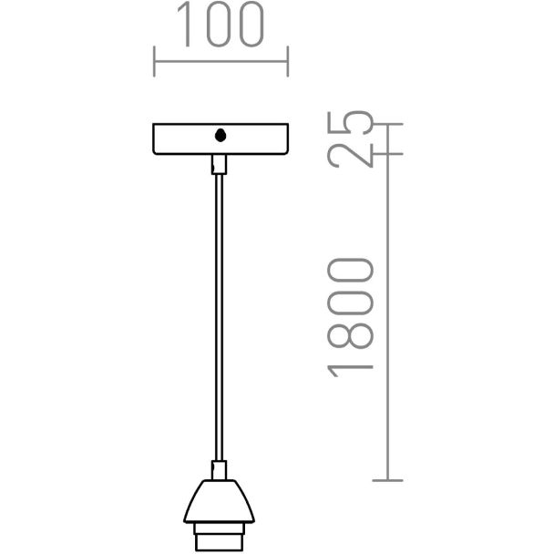 RENDL R10616 ENZO zestaw wiszący chrom 230V E27 42W