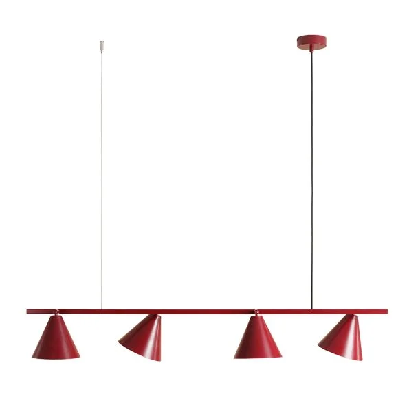 ALDEX 1108L15 LAMPA WISZĄCA FORM 4 CZERWONY KOLOR
