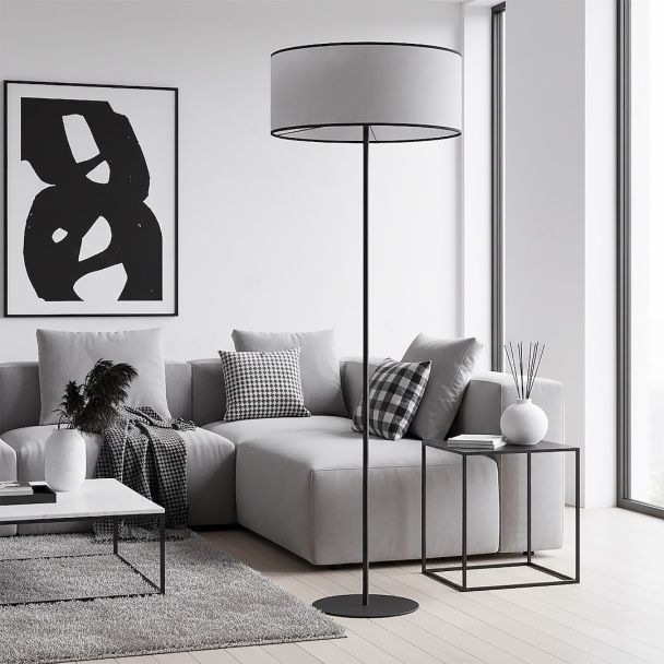 EMIBIG 1656/LP1 ECO LP1 BL GRAY LAMPA PODŁOGOWA