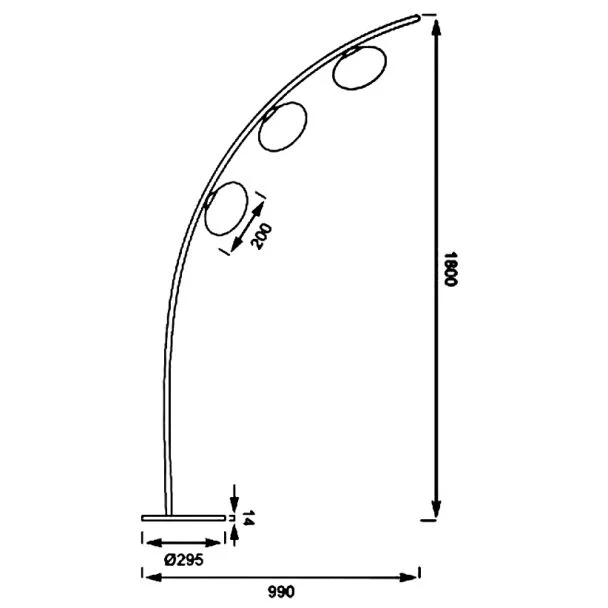WYPRZEDAŻ ZUMAline NEW YORK MJ65-3 LAMPA STOJĄCA