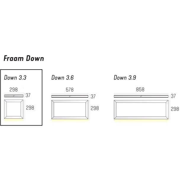 LABRA 3.1341 FRAAM DOWN Gen.2 3.3 NT Diffused Switch/DALI