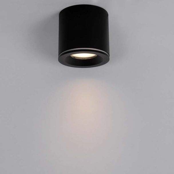 YASKR Tubka Luna 1xGU10 czarna IP65 CL0103-BK