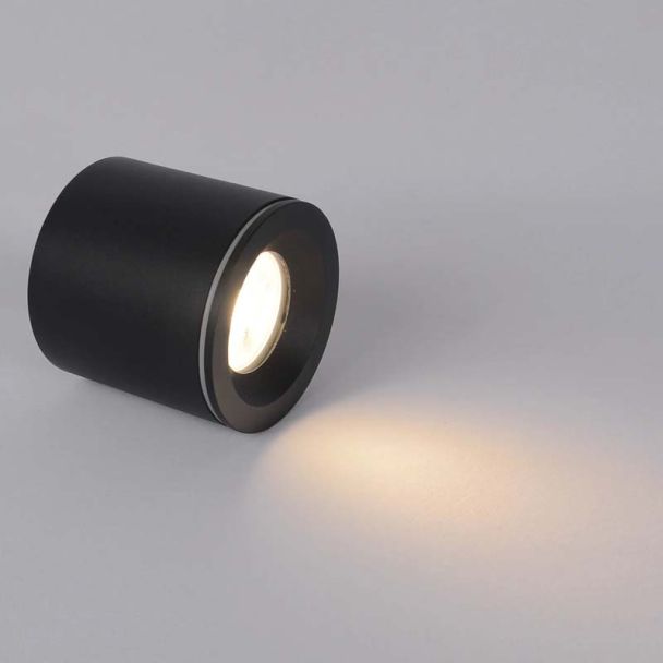 YASKR Tubka Luna 1xGU10 czarna IP65 CL0103-BK