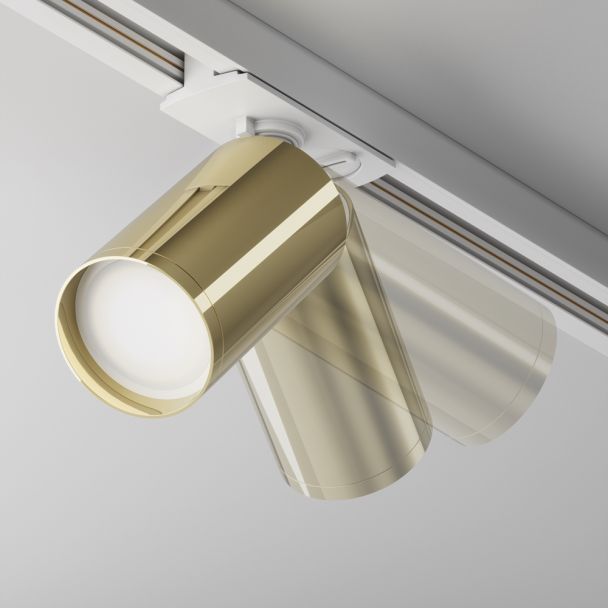 MAYTONI TR020-1-U-GU10-WG Focus S Track Lighting biały,złoty