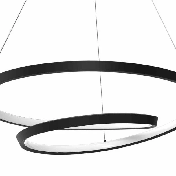 MILAGRO ML7948 Lampa wisząca LUCERO BLACK 48W LED
