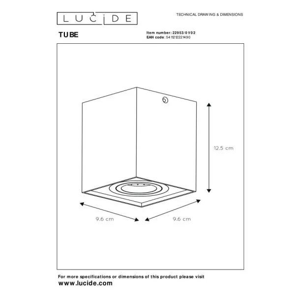 LUCIDE 22953/01/02 TUBE LAMPA SUFITOWA