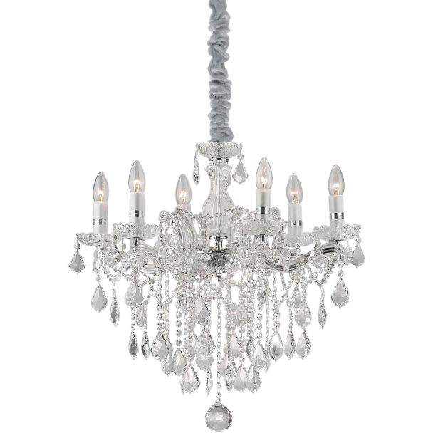 IDEAL LUX FLORIAN SP6 CROMO 035628